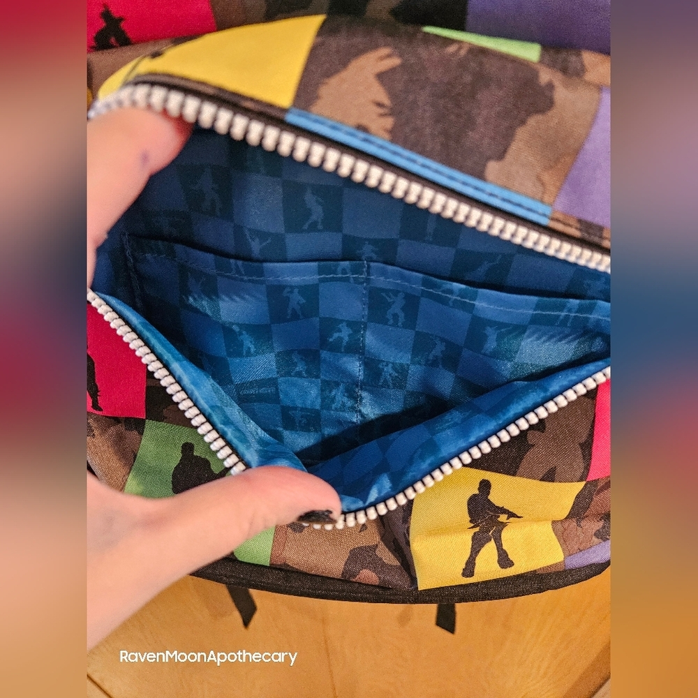 Fortnite Kids Multi-Color Patchwork Backpack - Picture 2 of 7
